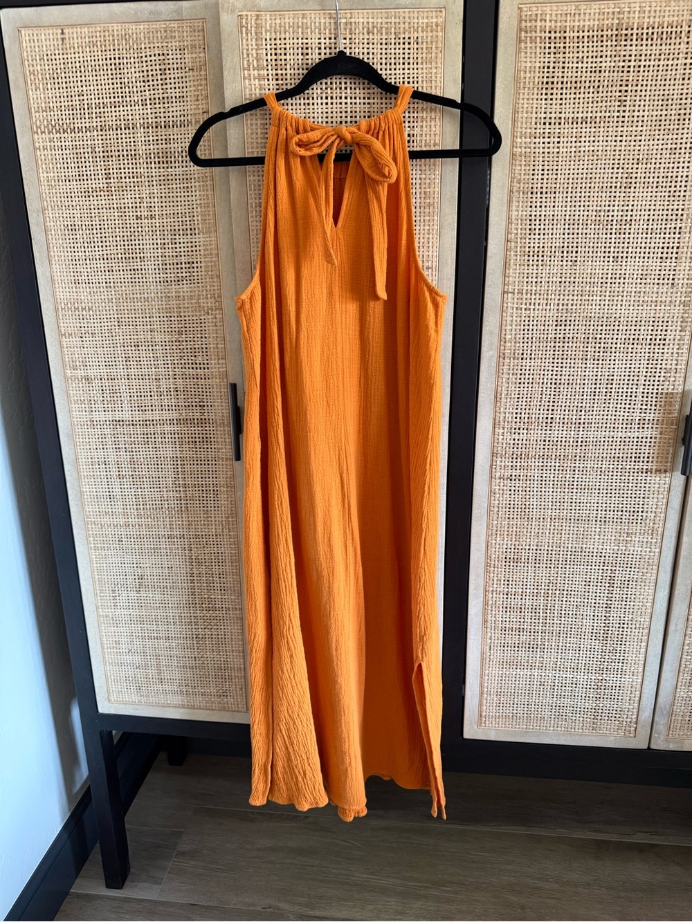 Evereve Orange Halter Maxi Dress - Picture 2 of 7